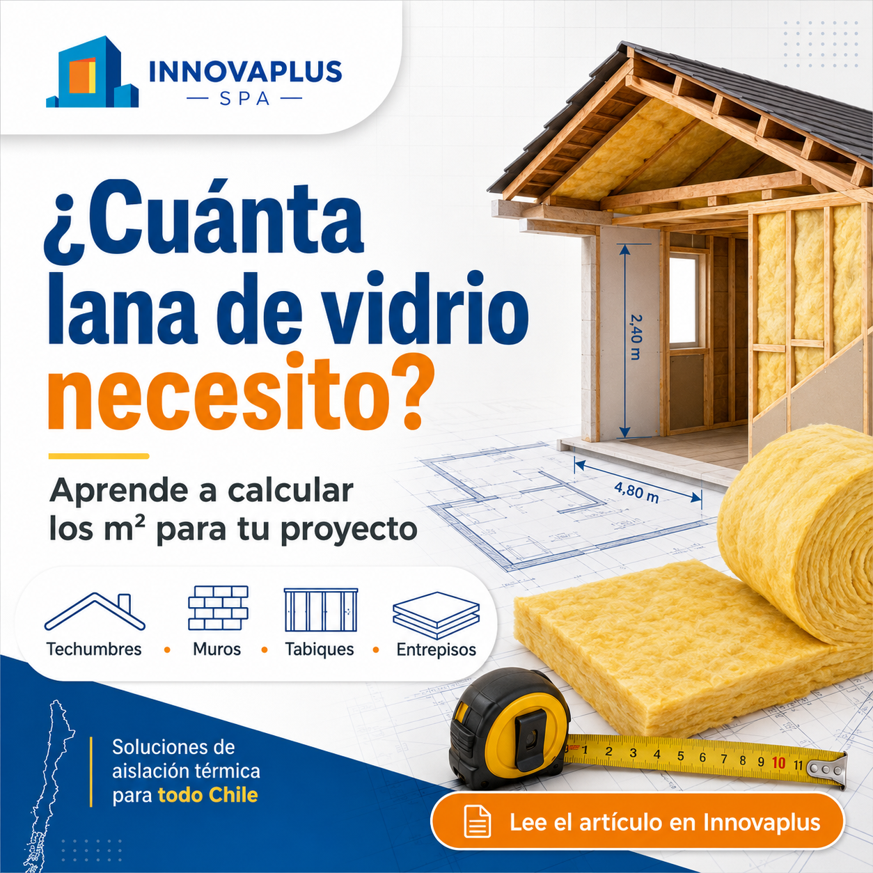 Cómo calcular cuánta lana de vidrio necesitas para aislar una vivienda