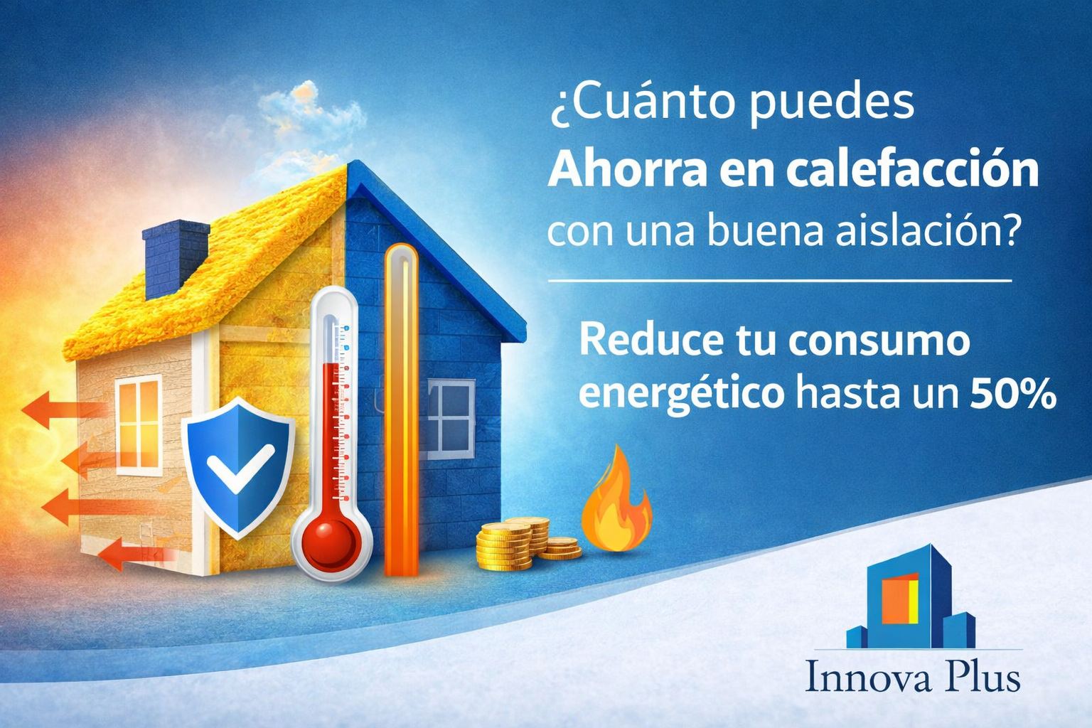 Ahorro energético en calefacción con lana de vidrio